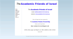 Desktop Screenshot of academics-for-israel.org