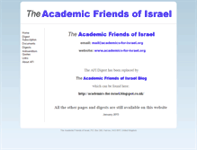 Tablet Screenshot of academics-for-israel.org